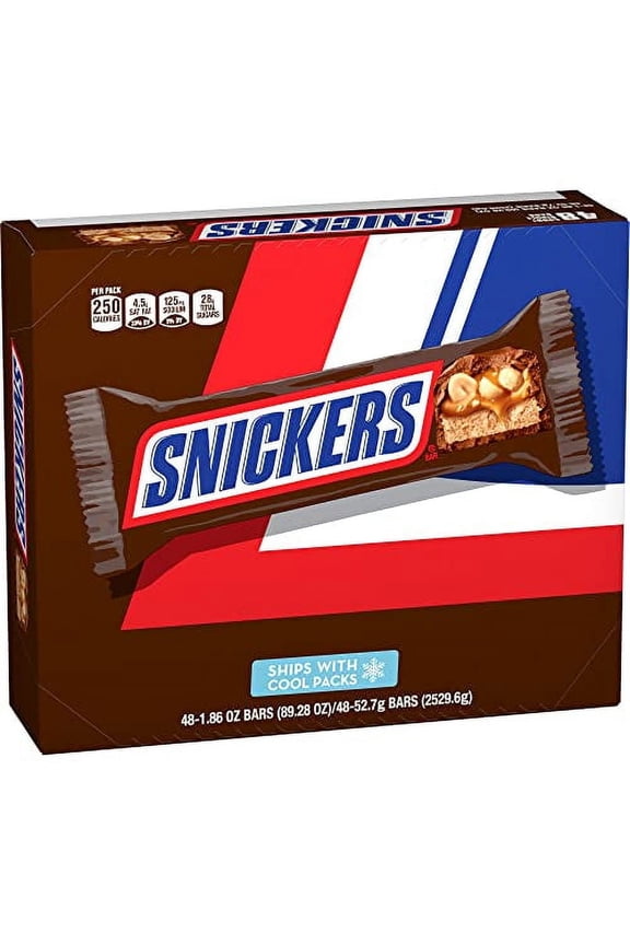 Full Size Bulk Milk Chocolate Candy Bars, 1.86 oz Bar, 48 ct Box