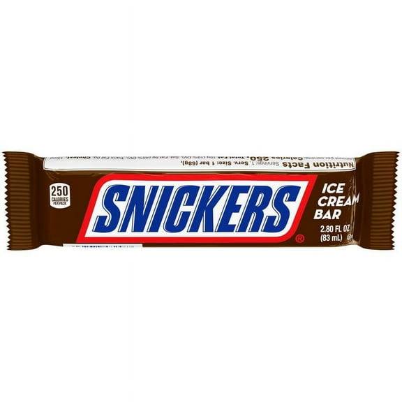 SNICKERS Ice Cream Bar Impulse Size - 2.8 oz (24 Count)