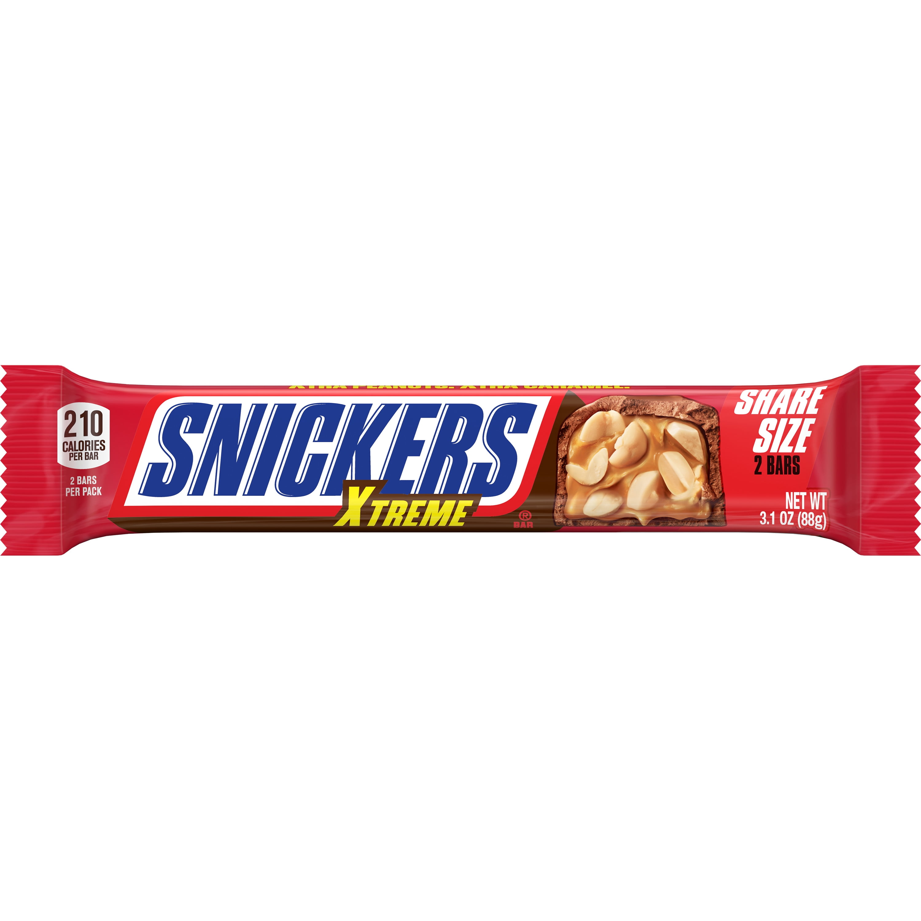デカSNICKERS Snickers Xtreme Peanut and Caramel Chocolate Bars, Share Size- 3.1