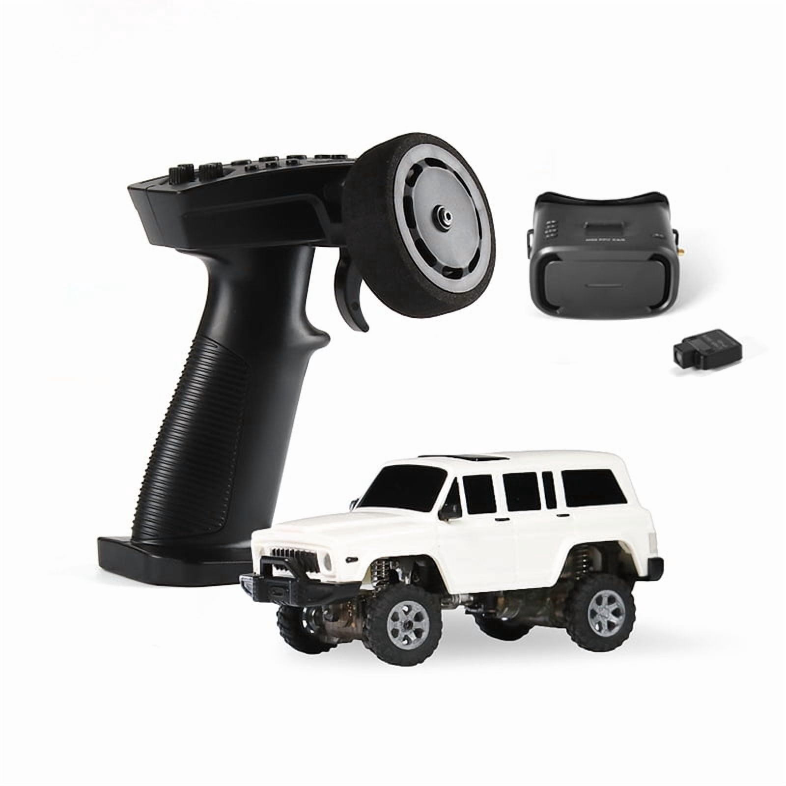 SNICLO 1/64 Scale Mini FPV RC Rock Crawler, 2.4G 4WD 8CH Full Proportional RC Climbing Car with Independent Suspension, HD Camera & FPV Glasses for Hobbyists - RTR