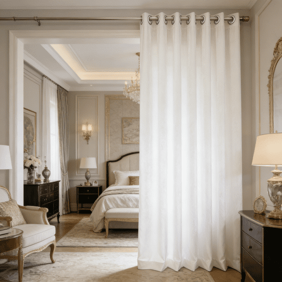 SNITIE Multi-Purpose Velvet Privacy Curtain 1 Panel, 16 Metal Grommets, Wide Room Divider, Door Curtain, Window Drapes & Space Partition Screen, 3 Sizes & 14 Color Options