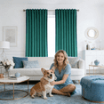 thumbnail image 1 of SNITIE Velvet Curtains 2-Panel Set – Light Filtering Thermal Insulated Drapes, Rod Pocket & Back Tab Design for Living Room, Bedroom, Office, 1 of 7