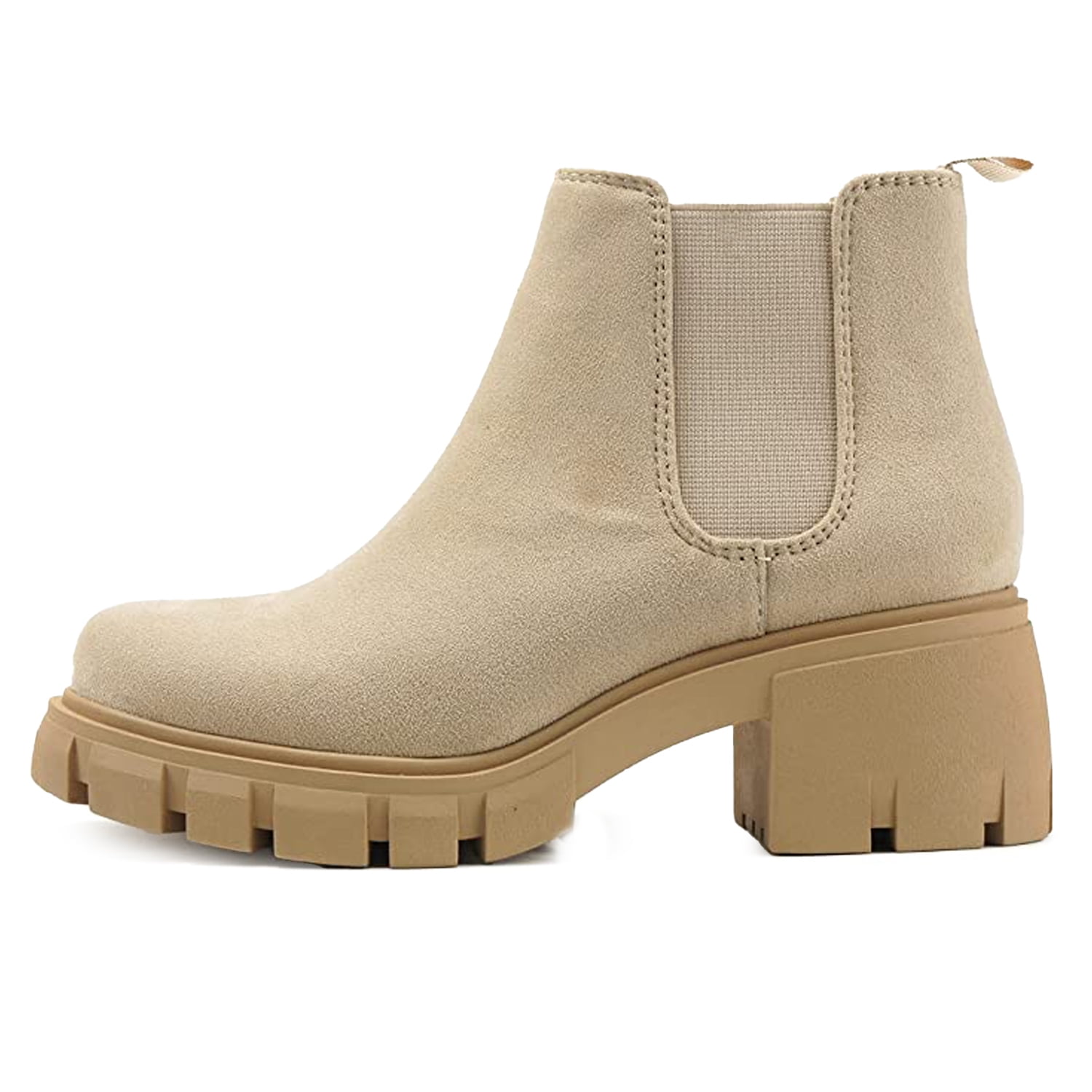 Buy Soda Reeve ~ Women Platform Low Heel Lug Sole Chelsea Fashion Ankle