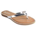 thumbnail image 1 of SNJ Women's Glitter Casual Flat Summer Thong Flip Flop Sandal, 1 of 4