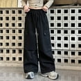 thumbnail image 1 of SNKSDGM Anniversary Girls Cargo Pants Comfortable Casual Jogger Workwear Playwear for Daily Outdoor Activities Durable Soft Lightweight, 1 of 5