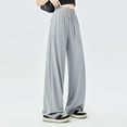 thumbnail image 1 of SNKSDGM Anniversary Girls Loose Fit Flowy Pants Casual Elastic Waist Long Trousers for Teens Comfortable Everyday Wear Spring Summer, 1 of 3