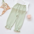 thumbnail image 1 of SNKSDGM Anniversary Girls Summer Pants Toddler Soft Breathable Loose Fit Casual Wide Leg Baby for 12 Months To 6 Years, 1 of 3