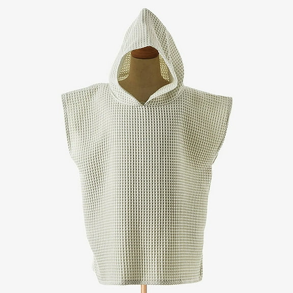 SNKSDGM Baby Boy Rompers 6-9 Months Zipper Hooded Baby Poncho Towel Muslin Bath Poncho for Toddler Kids Beach Poncho Towels Bathrobe One Size