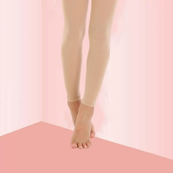 SNKSDGM Baby Girl Pants 0-3 Months with Feet Solid Color Dance Nine Leggings for Kids 2-3 Years