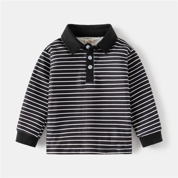 SNKSDGM Boys Dress Shirts Size 8 Green Toddler Kids Baby Boys Girls Long Sleeve Striped Shirt Tops Fall Kids Clothes 2-3 Years