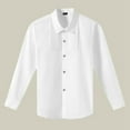 thumbnail image 1 of SNKSDGM Boys Shirts Size 8 Button down Boys and Children Performance Season Spring and Autumn Long Sleeve Button White Shirt 140, 1 of 6
