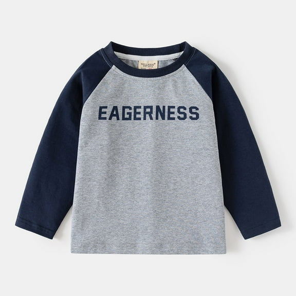SNKSDGM Boys T Shirts Size 14-16 Graphic Children's Long Sleeve T Shirt New Sleeve Base Shirt 5-6 Years
