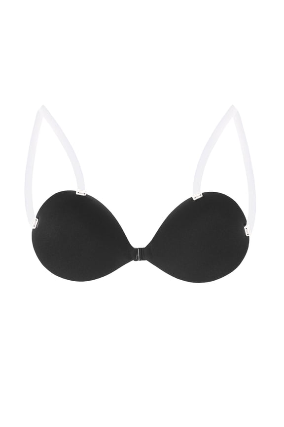 Bras for Women,Strapless Design, Reusable & Waterproof for Backless Dresses, Weddings Black B