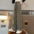 thumbnail image 1 of SNKSDGM Cargo Pants for Girls 10-12 Jeans Girls Pants Loose Corduroy Casual Solid Color Warm Sweatpants for Kids 9-10 Years, 1 of 8