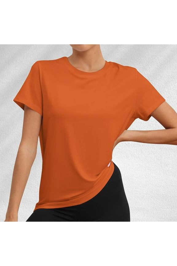 Casual Easter Shirt Womens Short Sleeve Tops Dressy Casual Workout Tops for Women Breathable Loose fit Yoga Shirts Short Sleeve Running Gym Athletic Tee Top Womens Tops Dressy Blouses