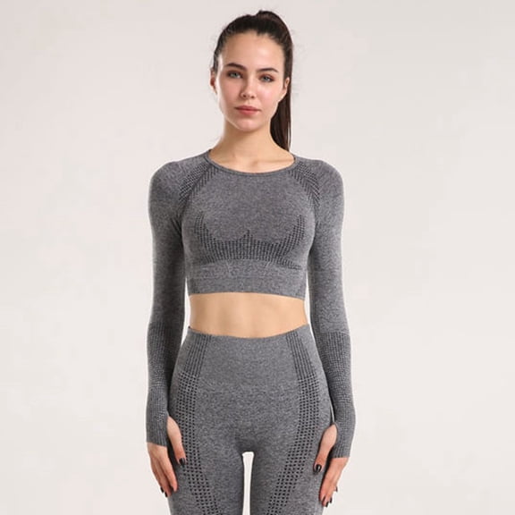 SNKSDGM Cute Casual Tops for Women Trendy Women's Long Sleeve Yoga Tops Breathable High Intensity Workout Shirts Wicking Fitness Racerback Sports Bras for Outdoor Exercise Womens Tops Short Sleeve