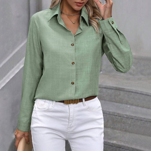 SNKSDGM Easter Shirts Womens Shirts Loose fit Short Sleeve Women's Button down Shirts Long Sleeve Collared Classic Dress Shirts Casual Work Blouses Tops Casual Tops for Women Long Sleeve off Shoulder