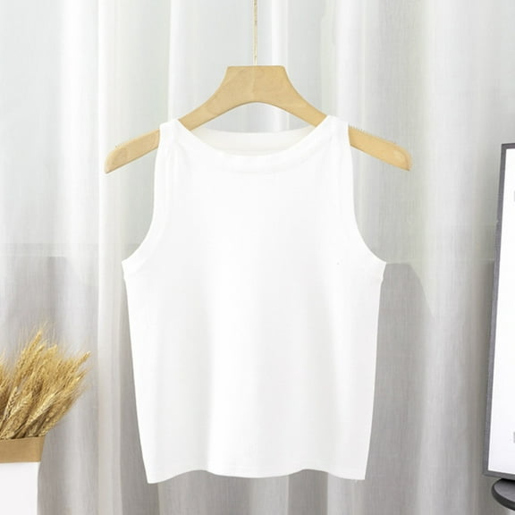 SNKSDGM Female Black Tank Top Women Plus Size Tank Top for Women Pack Women's Sleeveless Tunic Tops Summer Basic Loose Solid Color Shirts Casual Tank Tee One Size