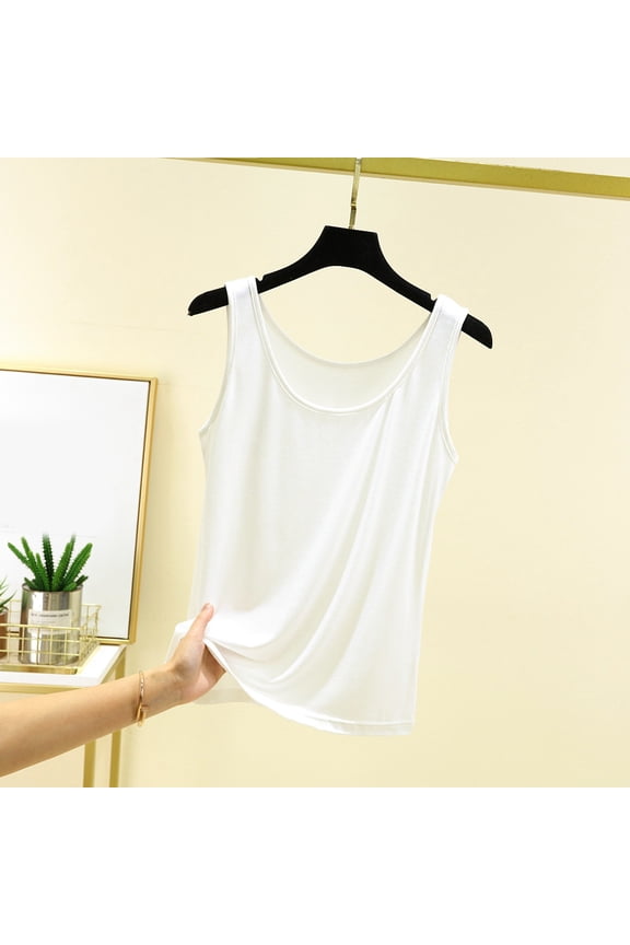 Female Plus Size Tank Tops for Women Workout Womens Tank Tops Fitted Cropped Women's Neck Sleeveless Knit Ribbed Fitted Casual Crop Tank Top L