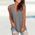 thumbnail image 1 of SNKSDGM Female Ribbed Tank Tops for Women Pack Plus Size Tank Tops for Women Trendy Summer Womens Tank Tops V Neck Basic Solid Color Casual Flowy Summer Sleeveless Shirts for Women 2025 S, 1 of 4