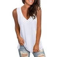 thumbnail image 1 of SNKSDGM Female Ribbed Tank Tops for Women Pack Slim fit Tank Top for Women Blend Women Summer V Neck Sleeveless Vest Shirt Casual Tunic Tops Blouse M, 1 of 5