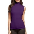thumbnail image 1 of SNKSDGM Female Tank Top for Women Loose fit Women's Tank Tops Loose fit Long Top Tee Womens fit Turtleneck Slim Blouse Shirt Sleeveless Solid Women's Blouse Xxxxl, 1 of 5