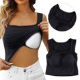 thumbnail image 1 of SNKSDGM Female Tank Top for Women Workout Multipack Women Tank Tops Plus Size Shelf Bra Camisoles Adjustable Spaghetti Strap Tank Tops Basic Layer One Size, 1 of 5