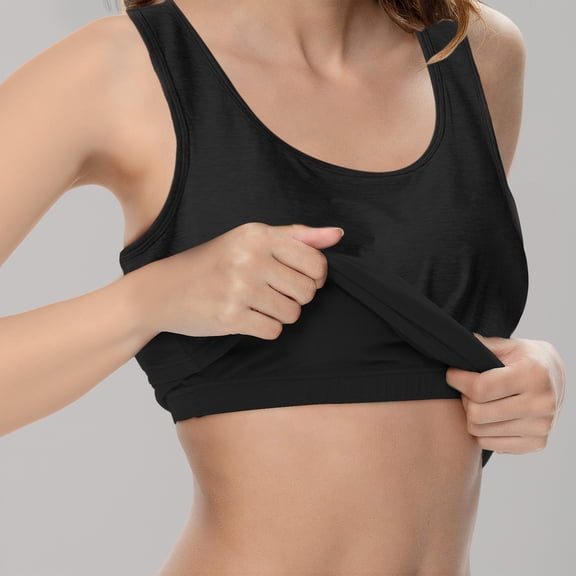 SNKSDGM Female V Neck Tank Tops for Women Dressy V Neck Tank Tops for Women Womens Solid Tank Tops with Built in Padded Bra Basic Breathable Tank Tops L