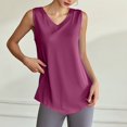 thumbnail image 1 of SNKSDGM Female White Tank Top Woman with Built in Bra Undershirt Tank Top for Women Loose fit Dressy Women's Fashion Casual V Neck Solid Color Sleeveless Vest Top M, 1 of 4