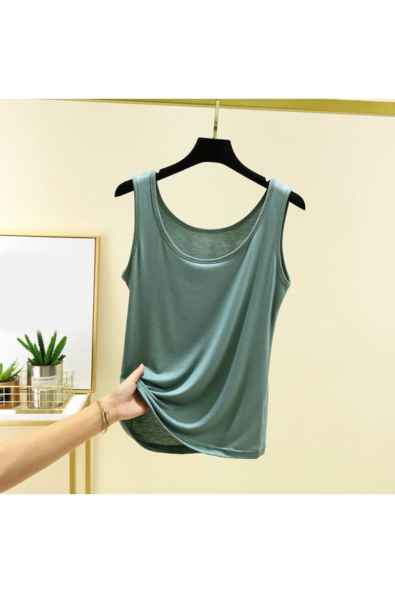 Female Womens Tank Tops Loose fit Womens Tank Tops Fitted Cropped Women's Neck Sleeveless Knit Ribbed Fitted Casual Crop Tank Top Xl