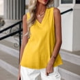 thumbnail image 1 of SNKSDGM Female Womens White Tank Top Loose Beach Tank Tops for Women Sexy Women's and Linen Casual Vest Sleeveless Vest for Women Xxl, 1 of 8