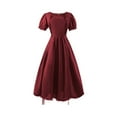 thumbnail image 1 of SNKSDGM Flower Girl Dress Big Girls Regency Dresses Ruffled Classical Puff Sleeve Empire Waist Dress Gown 14-15 Years Girls Dress up Clothes for Play Size 5/6, 1 of 5