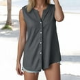 thumbnail image 1 of SNKSDGM Fourth of July Strapless Tops for Women Women's Plus Plus Size Tank Tops for Women 3X Women's Casual V Neck Tank Top for Everyday Vacation Sleeveless Button for All Seasons, 1 of 5