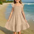 thumbnail image 1 of SNKSDGM Fourth of July Flower Girl Dress Toddler Girl Dress Girls Summer Dresses Smocked Sleeveless 11-12 Years, 1 of 8