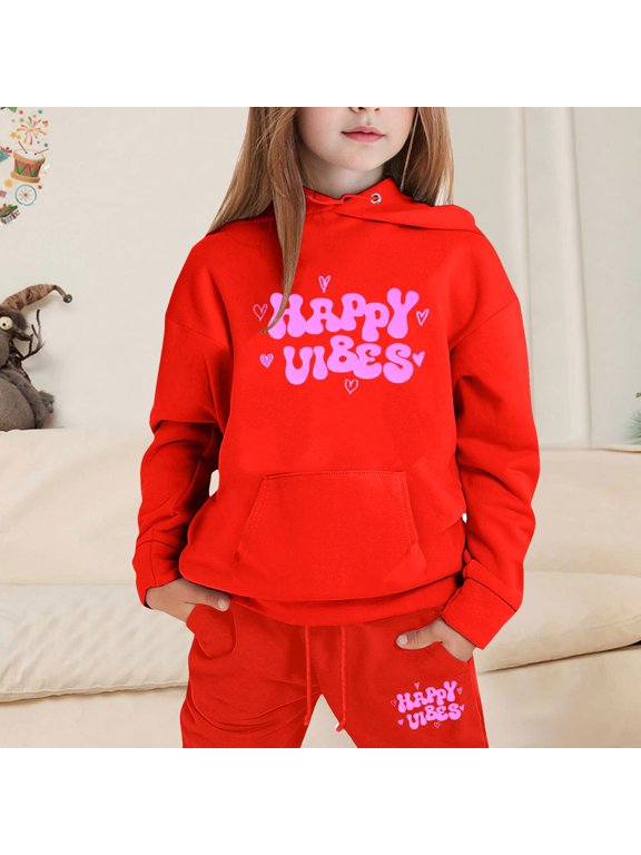 Girls Baby Girl Outfits Summer 6-9 Months Toddler Girl Easter Outfit Child Toddler Boys Girls 2 Pieces Sweatsuits Ocean Graphic Pullover Hoodie Tops and Sweatpants Fashion Tracksuit Set 160