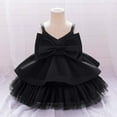 thumbnail image 1 of SNKSDGM Girls Denim Skirt Size 16 Toddler Girls' 1St Birthday Princess Dress with Bow & Tulle Skirt Strapless Flower Girl Party Gown for Baby 1 3 Years 2-3 Years, 1 of 7