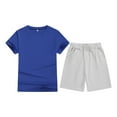 thumbnail image 1 of SNKSDGM Girls Easter Outfits for Girls Size 7-8 Baby Girl Outfits 18-24 Months Spring Summer Kid Boys Girls Children Soft Short Sleeve T Shirt Top Blouse and Shorts Casual Two Piece Outfit Set, 1 of 7