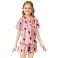 thumbnail image 1 of SNKSDGM Girls Girls Easter Outfits Size 8-9 Girls Spring Outfits Red Summer Print Pajama Pants Set for Girls Girls Easter Outfits Size 8-10 10-11 Years, 1 of 3