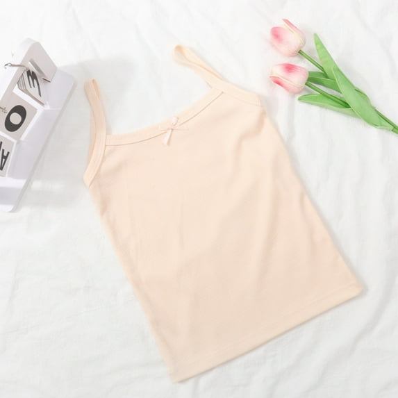 SNKSDGM Girls Girls Shirts Size 5 Baby Girl Clothes 12 18 Months under 5 Children's Vests Summer Candy Color Girls Vests Girls Shaped Vests 18-24 Months