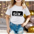 thumbnail image 1 of SNKSDGM Girls Girls Shirts Size 7-8 Solid Girls Shirts Size 14 16 Teen Shirts for Teen Kids Girls Child Short Sleeve Prints T Shirt Trendy Girls Fans Present Tops 10-11 Years, 1 of 5
