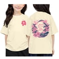 thumbnail image 1 of SNKSDGM Girls Girls Shirts Size 8 Clothes for Girls 10-12 Sweatshirts Children's Printed Round Neck Short Sleeved T Shirt for Boys and Girls 12-13 Years, 1 of 4