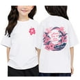 thumbnail image 1 of SNKSDGM Girls Girls Short Sleeve Tops Size 8 Clothes for Girls 10-12 Sweatshirts Children's Printed Round Neck Short Sleeved T Shirt for Boys and Girls 8-9 Years, 1 of 4