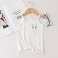 thumbnail image 1 of SNKSDGM Girls Girls White T Shirt 5T Girls Shirts Size 7-8 Graphic Kids Girls Camisole Cute Print Tank Top Undershirt Breathable 2-3 Years, 1 of 3