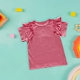 thumbnail image 1 of SNKSDGM Girls Girls White T Shirt Loose Fit Girls White T Shirt Pack Children's Summer T Shirt Short Sleeve Round Neck Solid Color Top Casual Going Out for 1 to 7 Years 5-6 Years, 1 of 3