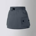 thumbnail image 1 of SNKSDGM Girls Jean Skirt Set Toddler Girls' Cargo Skirt High Waisted Pocket Skirt Casual Cargo Short Skirts 5-6 Years, 1 of 5