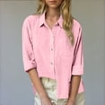 thumbnail image 1 of SNKSDGM Girls Shirts for Girls 12-14 White Shirt Girls Bulk Kids Linen Shirt Long Sleeve Pleated Button Down Blouse Spring Summer Casual Loose Fit Lightweight Tops 13-14 Years, 1 of 5