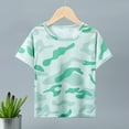 thumbnail image 1 of SNKSDGM Girls Shirts for Girls Baby Girl Clothes Summer Toddler Kids Baby Boys Girls Striped Short Sleeve Crewneck T Shirts Tops Tee Clothes for Children 7-8 Years, 1 of 2