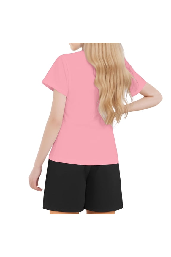 Girls Girls Spring Outfits Size 6X Easter Outfits for Girls Size 6X Children's Printed Round Neck Short Sleeved T Shirt for Boys and Girls Easter Outfits for Girls Size 6T 4-5 Years