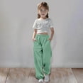 thumbnail image 1 of SNKSDGM Girls Sweatpants Size 14-16 Baggy Medium and Large Children Casual Girls Solid Color Drawstring Sweatpants 13-14 Years, 1 of 5