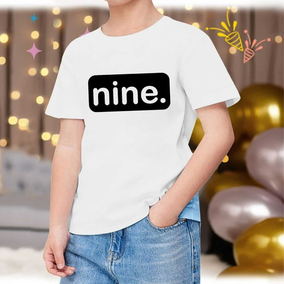 SNKSDGM Girls T Shirts for Girls 7-8 Girls Cute Tops 10-12 Trendy Shirts for Teen Kids Girls Child Short Sleeve Prints T Shirt Trendy Girls Fans Present Tops 10-11 Years